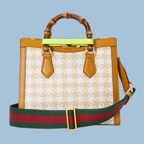 gucci houndstooth bag|Gucci diana bags.